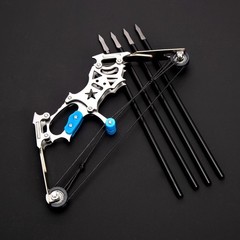 5.9″/7.2″/18.7″ Compound Bow and Arrow Set, Mini Archery Bow Set with Arrows, Le