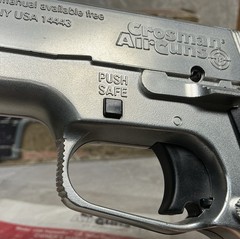 Crosman 1008 SB .177 Cal. (4.5mm) Co2 Pellet Pistol Semi-Automatic, Works Tested