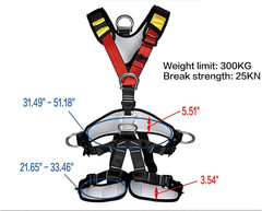 Safety Seat Belt for Outdoor Tree Climbing Expanding Training Large Size
