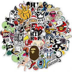 50PCS Rock Hip Hop Graffiti Stickers Waterproof Decals for Laptop Guitar
