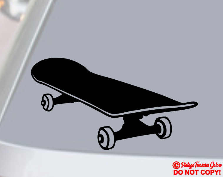 SKATEBOARD Vinyl Decal Sticker Car Window Bumper STATEBOARDING OLD SCHOOL JDM