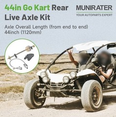 44in Rear Live Axle Wheel Hub Complete Kit For Go Kart Golf Cart ATV Buggy Quad