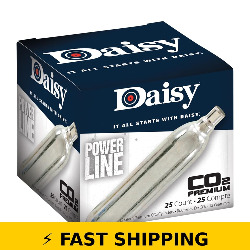 Daisy Powerline 12-Gram CO2 Cylinders 25 Count for Airguns
