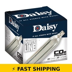 Daisy Powerline 12-Gram CO2 Cylinders 25 Count for Airguns