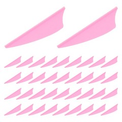 60 Pcs Archery Plastic Arrow Fletching Shield Shape Vanes Replacement Parts