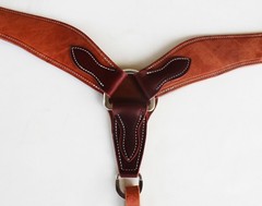 Horse Challenger Western USA Hermann Oak Leather Roping Breast Collar 975H5010