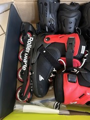 Rollerblade Microblade Kids Adjustable Inline Skates US 2-5 Black/Red