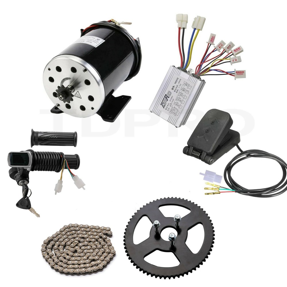 36V 800W Brush Motor Kit Controller Throttle Sprocket Electric Go Kart ATV Quad