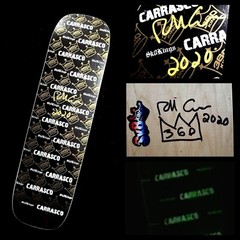 Richy Carrasco Dual Signed Sk8Kings Glow in the Dark Skateboard Autographed Deck