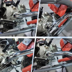 Exhaust Pipe Header For GX160 GX200 Coleman CT200U BT200X KT196 Go Kart