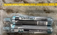 Lot of 4 Air Venturi Pre-Filled 90-Gram Disposable CO2 Cylinder Tanks