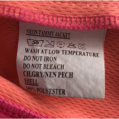 TuffRider Neon Tammy Jacket Equestrian Practice Dark Gray Peach Womens Medium
