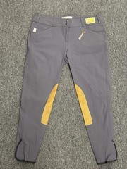 Tailored Sportsman Trophy Hunter English Riding Pants 32R Battleship/Tan Low Ris