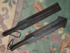 NEW SPLIT STROP Leather Paddle TAWSE – Gothic 2 or 3 TONGUE HORSE TRAINER