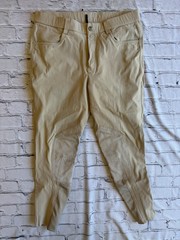 Romfh Breeches Tan Mens 34R Riding Pants Equestrian Show Schooling EUC