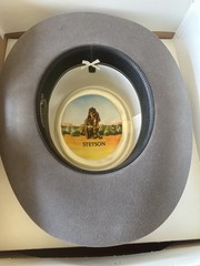 Vintage Stetson Gray Western Hat Size 7 1/2 (60 cm) w/ Stetson Hats Box