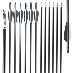 Archery 57″ Takedown Recurve Bow Set 12 Pcs 30 Inch Fiberglass Practice Arrows