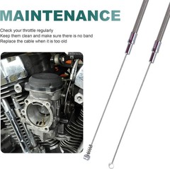 45.26″ Throttle Idle Cable Set for Harley 2000-2006 Touring Road Street Electra