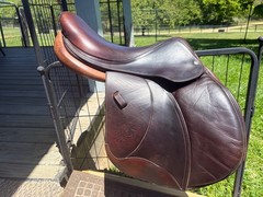 Voltaire Palm Beach Saddle 16.5 inch Full Buffalo Pro Panels 1A Flap
