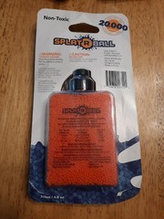 (5) Splat R Ball 7.5mm Dehydrated Ammo Orange Beads 20,000 Rounds