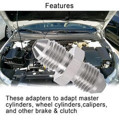 AN3 (3/8-24 UNF) Male Inverted Flare Stainless Steel Brake – 4PCS