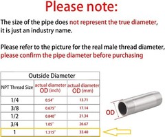 Exhaust Adaptor male & Female 1″ Flange for: Predator Max 459cc DuroMax XP16HPE