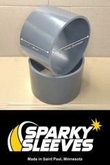 PVC Drift Trike Sleeves 10″ Diameter 7″ Wide 3/8″ Thick with Square 90º Edges
