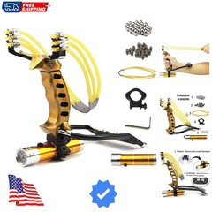 Slingshot,Wrist Sling Rocket Professional Hunting Slingshot with Heavy Duty L…