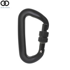 4 Pack 12KN Screw Locking D-shape Carabiner Aluminum Tree Rigging Tool