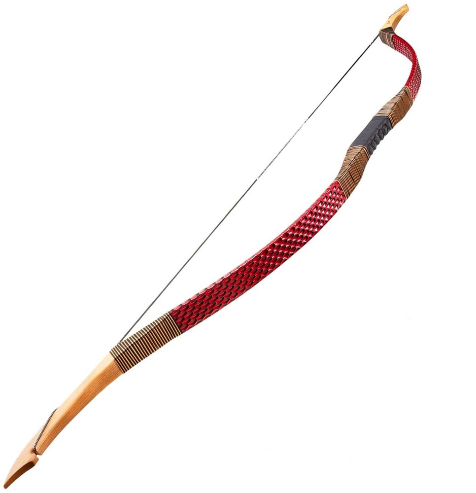 30-60Lbs Handmade Traditional Snakeskin Pattern Mongolia Longbow Ancient Longbow