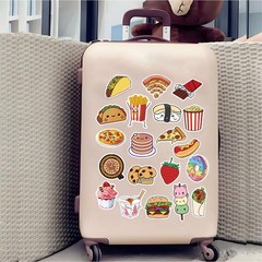 200 Pcs Cute Fast Food Stickers Self Adhesive Decorative Decals for Scrapbooking