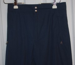 1St Down Jockey Riding Pants Breeches Small Navy Blue Polyester Cotton Blend