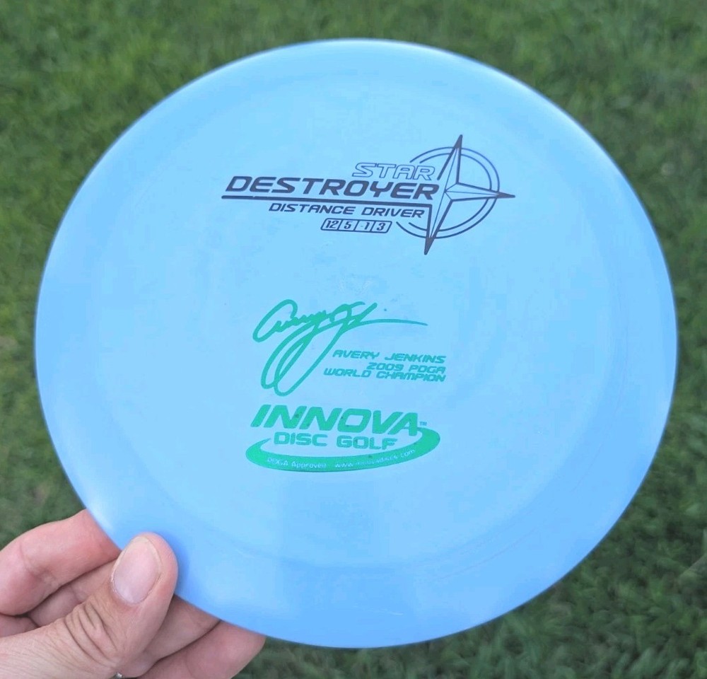 Blue Swirly AJ Star Destroyer Innova Disc Golf NEW 175g