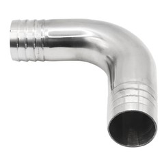 Stainless Steel 304 Sanitary Hose Fitting Barb 90 Degree Elbow 5/8″ x 5/8″ 1