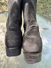 Tecovas Black Suede Leather Pull-On Western Cowboy Boots Men’s US 8.5D