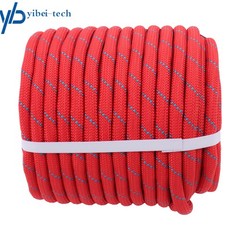 1/2in × 125ft Double Braided Polyester Rope Breaking Strength 8400 Pounds Red