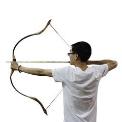 Archery Traditional Longbow 30-50lbs Recurve Bow Hunting Mongolian &12x Arrows
