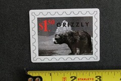 GRIZZLY Skateboard Griptape Baby Bear Stamp Z47A Original Skateboarding STICKER