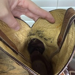 Vintage Tony Lama Two-Tone Brown Leather Cowboy Boots Size 8.5D