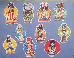 Set#5 Hookups Inspired Remastered Girls. Pack Of 10 Diff Stickers Plus Suprise!