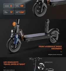 eBike Boys RT6 1000W Electric Scooter – 48V, 40-50km Range