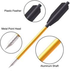 Snake Eye Crossbow Bolts,6.3″ Crossbow Arrows for 50-80lbs crossbow