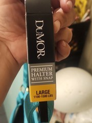 Dumor Premium Turquoise Nylon Halter With Snap Size LARGE