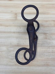 Vintage Short Shank Ported Western Small Horse Pony Bit ~ 4 1/2″ Mouth