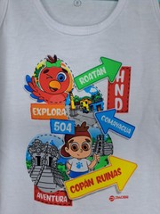 New Kid Pacer Unisex White Tank Graphic Print Honduras T-Shirt 18 Months Roatan