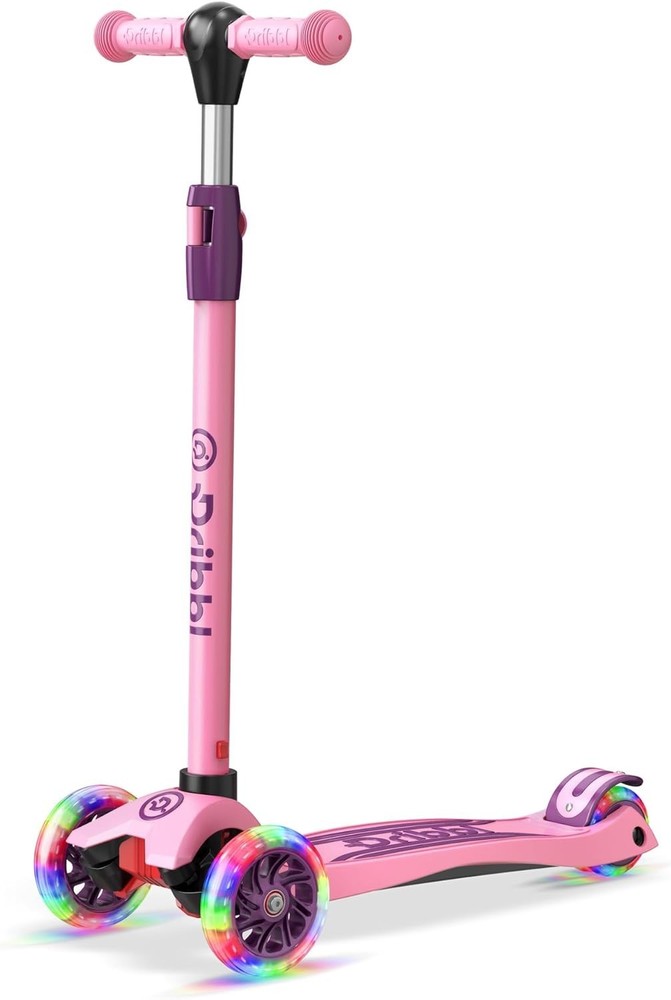 Kids 3 Wheel Scooter for Ages 3-10 Years Girls/Boys,Toddler Scooter,Pink