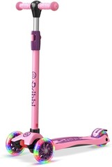 Kids 3 Wheel Scooter for Ages 3-10 Years Girls/Boys,Toddler Scooter,Pink