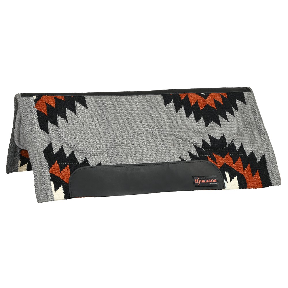 HILASON 34×32 In Western Horse Saddle Blanket Wool Pad Grey