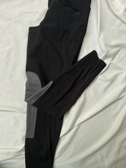 Kerrits Women’s Riding Breeches Knee Patch Pants Black/Gray Size S