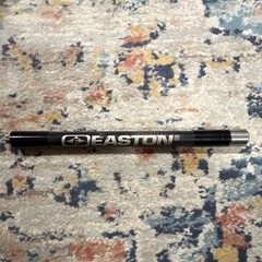 Easton A/C/E Carbon Side Rod for Target Archery, Black & Silver Finish